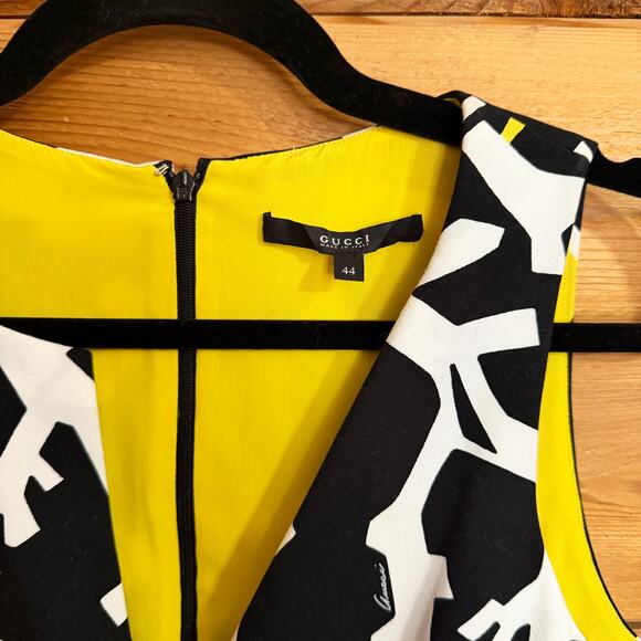 Gucci Resort Seahorse & Coral Cocktail Dress Size 44 Large - Picture 6 of 11